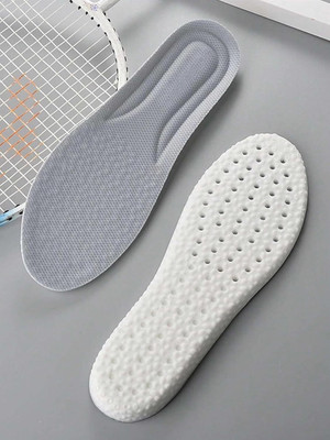 Freeboot Memory Foam Shoe Insoles, Elastic Shock Absorbing Height Increasing Sports Shoe Form Full Length Sports Shoe Insole(Gray)