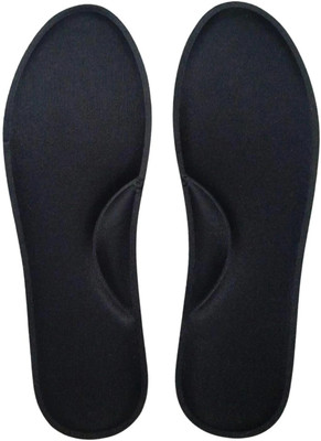 GEJUFF Size 10 Shoe Sole for Men & Women Memory Foam Inner Soft Pad Non Slip Form Arch Regular Shoe Insole(Black)