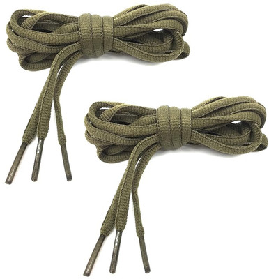 XERUS Round Shoe Lace Boot Sports Oval Shoelace 120CM Shoe Lace(dark green Set of 2)