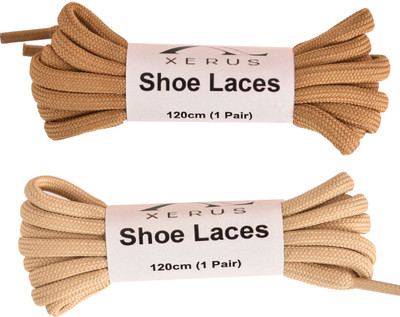 XERUS Shoe Lace Round Camel Tan Beige For Boot Sport Hiking Shoes Shoe Lace(Tan, Beige Set of 2)