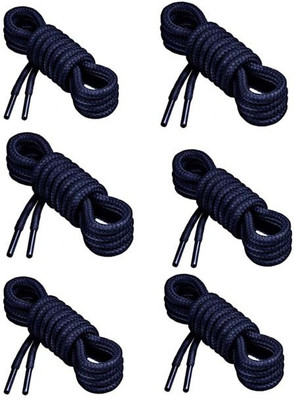 Vinylzone 6 Pair Navy Blue INDIA Round Hiking Shoelace 120cm trekking Shoe Lace Shoe Lace(Athletic Running Sneakers Shoes Boot Laces Hiking Trekking Shoe Laces Set of 6)