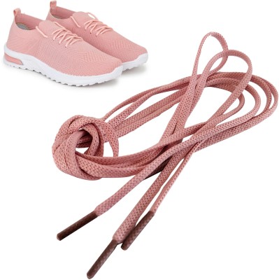 FEELPZONE Pink Long String Shoelaces for Women/Girls Athletic Running Sneakers Shoes Shoe Lace(Pink Set of 1)