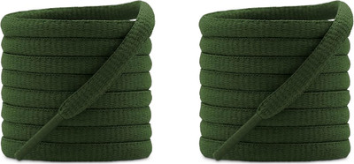 XERUS Round Shoe Lace 120CM Oval Shoe Lace(Army Green Set of 2)