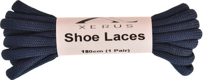 XERUS Shoe Lace Navy Blue Round 150cm for boot sport flat canvas sneakers Blue Shoe Lace(Navy Blue Set of 1)