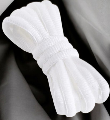 Royal Bird 2 WHITE OVAL SHOE LACE Shoe Lace(White Set of 1)