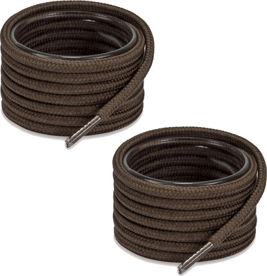 XERUS Shoe Laces Round Brown 90cm shoe laces for boot sport hiking Coffee shoes Shoe Lace(Coffee Chocolate Set of 2)