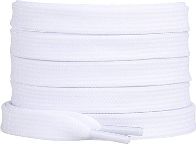 XERUS Shoe Laces Flat 120cm Shoe Lace(White, Light Grey Set of 2)