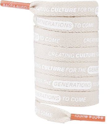Bacca Bucci BBUL0517E Shoe Lace(Beige, White Set of 1)