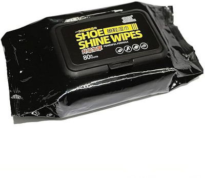 Bainsh Shoe wipes for all shoes| Sneaker shoe Wipes for Cleaning 80 Pcs| Removes dirt Shoe Lace(White Set of 1)