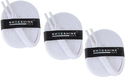 SHOESHINE Athletic FlatSL37 Shoe Lace(White Set of 3)