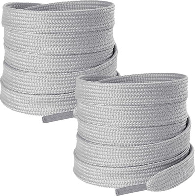 B11 Light Grey Hollow Flat Shoe Laces for Sneakers 120cm Shoe Lace(LIGHT GREY Set of 2)