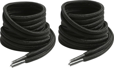 XERUS Black Round 90cm Shoe Lace(Black Set of 2)