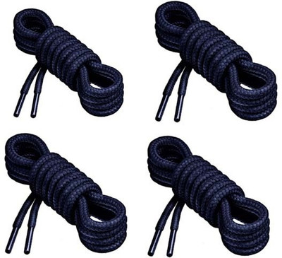 Vinylzone 4 Pair INDIA Round Hiking Shoelace 120cm trekking Shoe Lace Shoe Lace(Athletic Running Sneakers Shoes Boot Laces Hiking Trekking Shoe Laces Set of 4)