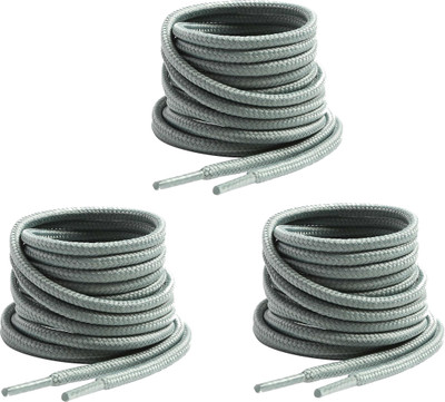 XERUS Light Grey 90cm Shoe Lace(Light Grey Set of 3)