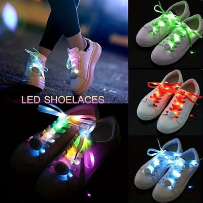 Trendzino Party Dancing Led Shoe Strings Shoe Lace(Multicolor Set of 2)