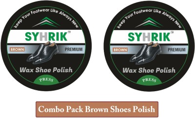 Graphene (Pack of 2) Brown Shoes Polish. Combo pack for brown leather shoes. Leather Shoe Wax Polish(Brown)