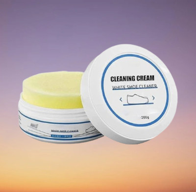 juggaris White Shoe Cream – Instant Cleaner with Shine Effect Leather, Canvas, Sports Shoe Cream(White)
