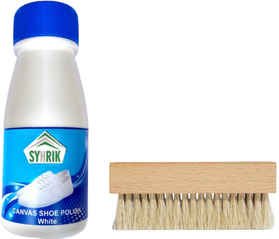 Oinic (Pack of 2) White PT shoe whitner & brush, canvas shoe polish renovator. Canvas Shoe Renovator(White)