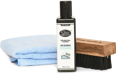 Shoe Mistri Ultimate Sneaker Cleaner Kit with Cloth & Shoe Brush for Nubuck Canvas Leather Canvas Shoe Cleaner(Neutral)