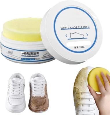 CASTLE KART Shoes Sneaker Whitening Cleansing cream Canvas, Leather, Sports Canvas, Leather, Patent Leather, Synthetic Leather, Sports, Nubuck Shoe Cleaner(White)