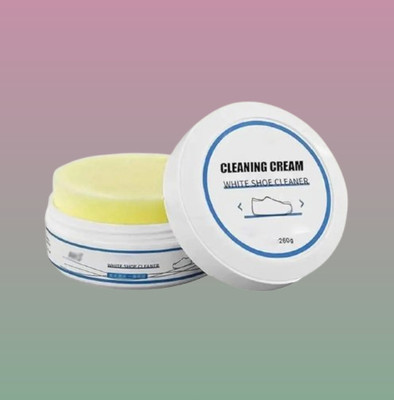 POLYGON White Shoe Maintenance Care Cream Leather, Canvas, Sports Shoe Cream(White)