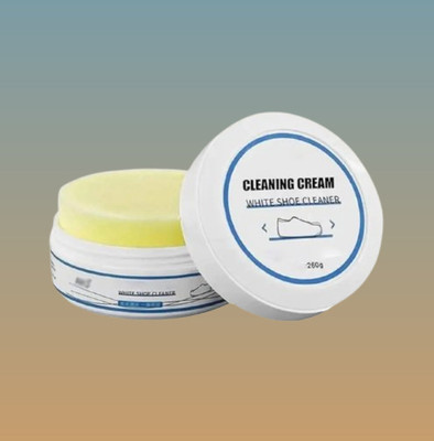 juggaris White Shoe Cleaning Premium with Paste Effective Leather, Canvas, Sports Shoe Cream(White)