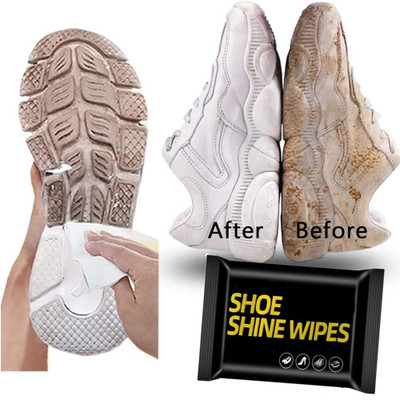 navjai Shoe Cleaner Wet Wipes for Shoes/Loafers/Sandals/Slippers/ Quick Remove Dirt Sports Shoe Cleaner(White)