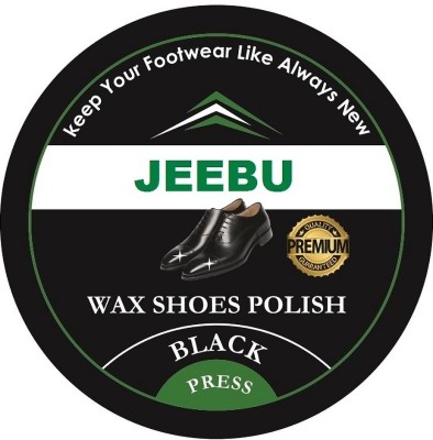 JEEBU Leather Shoe Black Polish, Cream 40gm Protects Against Dirt & Dust Shoe Cream Leather Shoe Cream(Black)