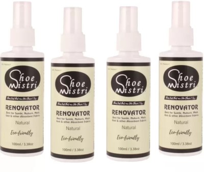 Shoe Mistri Shoe Renovator (Neutral) Pack of Four- Suede, Nubuck, Synthetic Leather, Leather, Velour Shoe Renovator(Neutral)