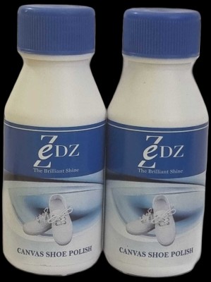 Zedz Canvas Shoe Polish - White (120 Gms) Set of 2 Pcs Canvas Shoe Liquid Polish(White)