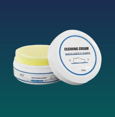 POLYGON White Shoe Maintenance Effective Cream Leather, Canvas, Sports Shoe Cream(White)