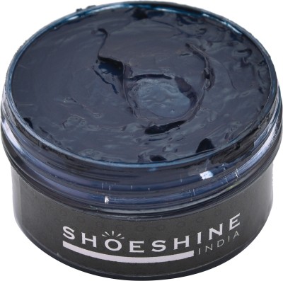 SHOESHINE NAVY BLUE shoe cream for all Smooth Leather Leather, Synthetic Leather Shoe Cream(Blue)