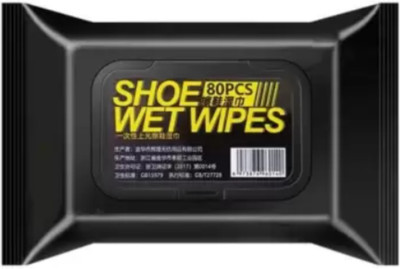 toptiertools 80 Pieces, Portable Sneakers Cleaner Shoe Wipes Quickly Remove Dirt & Stains Canvas, Leather, Sports Shoe Cleaner(White)