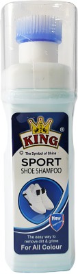 KING Premium Shoe Shampoo 100ml | Ultimate Shoe Polish & Stain Remover | Sneakers Sports, Canvas, Leather, Suede Shoe Cleaner(Natural)