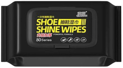 SnowShell Shoe Cleaner Wipes - 1 Packs of 80 - Portable Wipes Quickly Remove Dirt Cleaner Cleaner(Generic, Leather, Nylon, Sports Shoes, White)