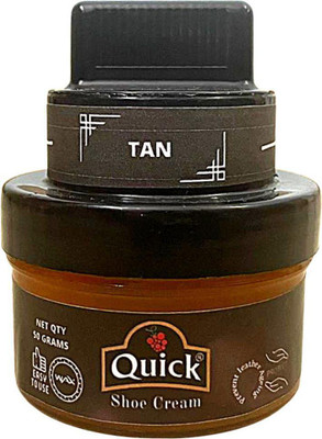 Quick Shining Sponge Shoe Cleaner | Renews and Protects Leather Shoe Cream(Tan)