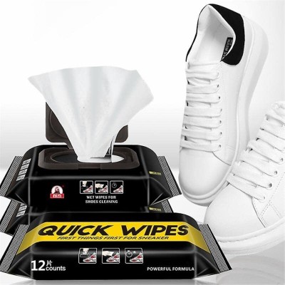 Divine Enterprise Natural Sneaker & Shoe Cleaner Wipes - 2 Packs of 80 - Portable Sneakers Cleaner Sports Shoe Cleaner(White)