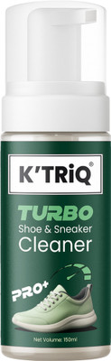 K'TRiQ Shoe Cleaner | Powerful Shoe Cleaner Foaming Solution | Daily Use Shoe Cleaner | Canvas, Sports, Suede, Synthetic Leather, Nubuck Shoe Cleaner(Green)