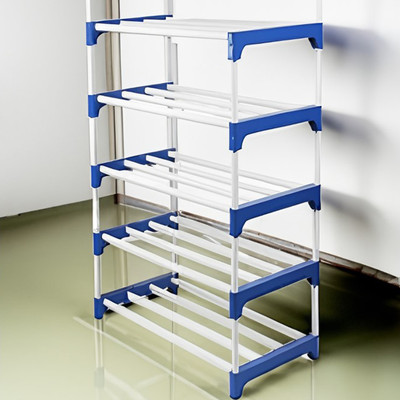 QURACK Book Shelf Stand Rack for Home Multipurpose Rack for Library Metal Shoe Stand(Black, 5 Shelves, DIY(Do-It-Yourself))