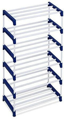 TheNextStore HAVY plastic pipe shoe rack home or 6 Layer Rack organizing Metal Shoe Stand(White, 6 Shelves, DIY(Do-It-Yourself))