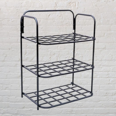 MAKD SHOES RACK Metal Shoe Stand(SHOES RACK 3 LAYER, 3 Shelves, DIY(Do-It-Yourself))