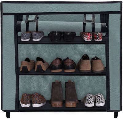 URBAN CHOICE Metal Shoe Rack(GREY, 3 Shelves, DIY(Do-It-Yourself))