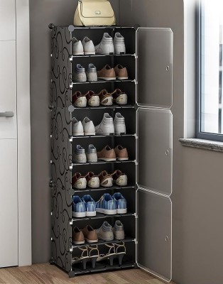 Sampri Metal Collapsible Shoe Stand(9 Shelves, DIY(Do-It-Yourself))