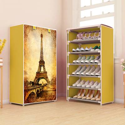 Simple Trending Shoes Rack accessories cover door jointer kytaste metal organiser plastic PP Collapsible Wardrobe