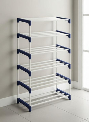 Plexus Enterprises HAVY plastic pipe shoe rack home or 6 Layer Rack organizing Plastic Shoe Rack(6 Shelves, DIY(Do-It-Yourself))