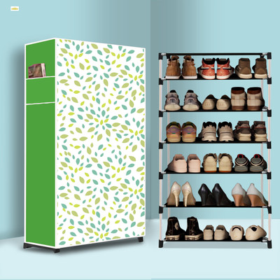 Furn Central 6 Tier Foldable Shoe Rack – Space Saver, Universal for Entry, Bedroom & Balcony Plastic Collapsible Shoe Stand(Leaf Modern Printed(A6), 6 Shelves, DIY(Do-It-Yourself)) Furn Central 6 Tier Foldable Shoe Rack – Space Saver, Universal for Entry, Bedroom & Balcony Plastic Collapsible Shoe Stand(Leaf Modern Printed(A6), 6 Shelves, DIY(Do-It-Yourself))
