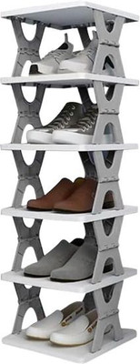 Maa impex 5 layer shoe stand Plastic Collapsible Shoe Stand(Glosy, 5 Shelves, DIY(Do-It-Yourself))