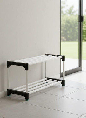 RKE 9899 Plastic Shoe Rack(Black, 6 Shelves, DIY(Do-It-Yourself))