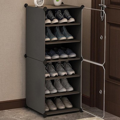 Keekos Metal Collapsible Shoe Stand(6 Shelves, DIY(Do-It-Yourself))