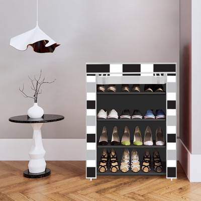 Flipkart Perfect Homes Studio 4 Shelf Plastic Compact Shoe Rack Foldable Portable, Convertible Organizer Shelf Plastic Collapsible Shoe Stand(Sky Blue Print, 4 Shelves, DIY(Do-It-Yourself)) Flipkart Perfect Homes Studio 4 Shelf Plastic Compact Shoe Rack Foldable Portable, Convertible Organizer Shelf Plastic Collapsible Shoe Stand(Sky Blue Print, 4 Shelves, DIY(Do-It-Yourself))